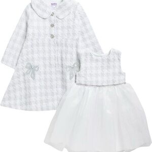 Blueberi Boulevard Gray Plaid Formal Dress